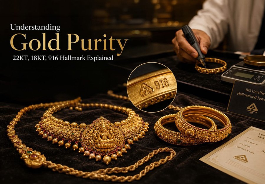 Understanding Gold Purity: 22KT, 18KT, 916 Hallmark Explained