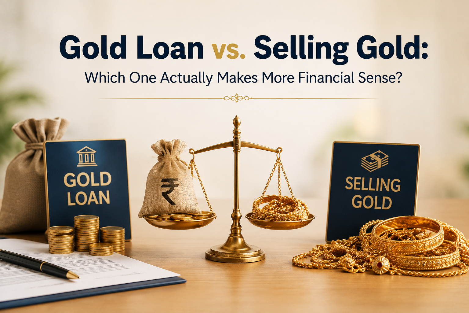 Gold Loan vs. Selling Gold: Which One Actually Makes More Financial Sense?